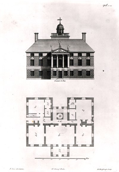 Diseños de Inigo Jones, 1727 de Henry Flitcroft